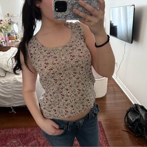 100% cotton Vintage Forenza Floral Tank Top
